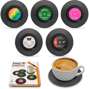 2Pcs Cherry Blossom Coasters for Coffee Table - Heat Resistant Cherry Blossom Decor Non Slip Mat Clear Coasters Table Cup Mat Coffee Mat Gift - Cute Coasters for Drinks Set of 2 for Home, Office, Bar