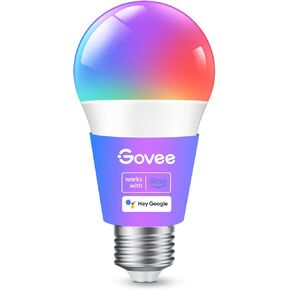 Govee Smart Light Bulbs, WiFi Bluetooth Color Changing Light Bulbs, Music Sync, 54 Dynamic Scenes, 16 Million DIY Colors RGB Light Bulbs, Work with Alexa, Google Assistant & Govee Home App, 8 Pack