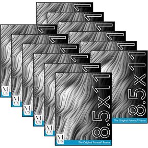 MCS Format Picture Frames, Gallery Wall Frames, Black, 8 x 12, 6-Pack in Kuwait