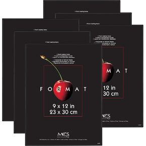 MCS Format Picture Frames, Gallery Wall Frames, Black, 8 x 12, 6-Pack in Kuwait