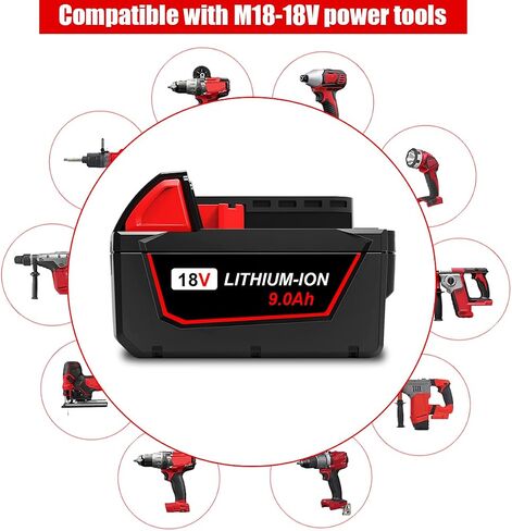 3A Dual Voltage Rapid Charging Station Compatible with Milwaukee 12V 18V 48-59-1808 48-59-1812 M18-M12 - Fast Charger Only, Not a Battery in Saudi Arabia