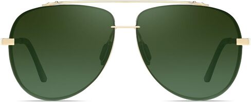 FSK Oversized Classic Aviator Sunglasses with Polarized Lens in Kuwait