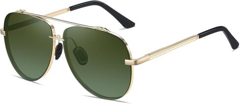 FSK Oversized Classic Aviator Sunglasses with Polarized Lens in Kuwait