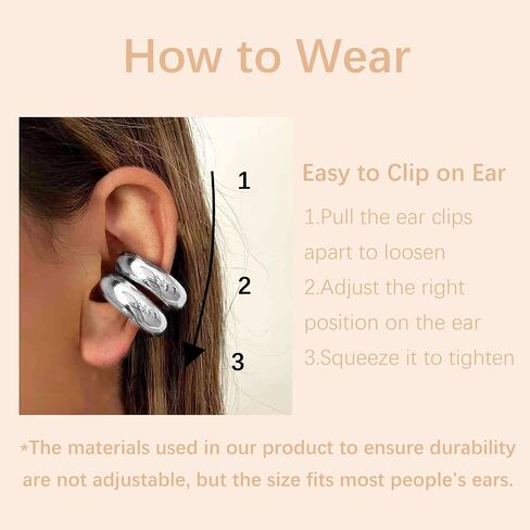 Ear Cuff Earrings for Women Trendy Ear Cuffs Non Piercing Aretes De Mujer Clip On Earrings Non Pierced Ear Cartilage Clip on Wrap Ear Cuff Teen Girl Gifts Trendy Stuffers Non Adjustable Ear Cuffs in Saudi Arabia