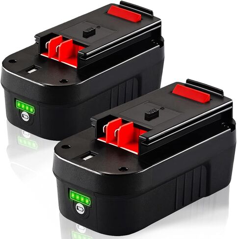 TenHutt 【Lithium-ion | NOT Ni-Mh】 3000mAh 18V Replacement Battery for Black and Decker 18V HPB18 HPB18-OPE 244760-00 A1718 FS18FL FSB18 Firestorm Cordless Power Tools Lithium Battery in Saudi Arabia