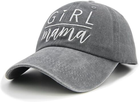 Waldeal Men's Baseball Cap Girl Mama Embroidery Vintage Distressed Unconstructed Hat in Kuwait