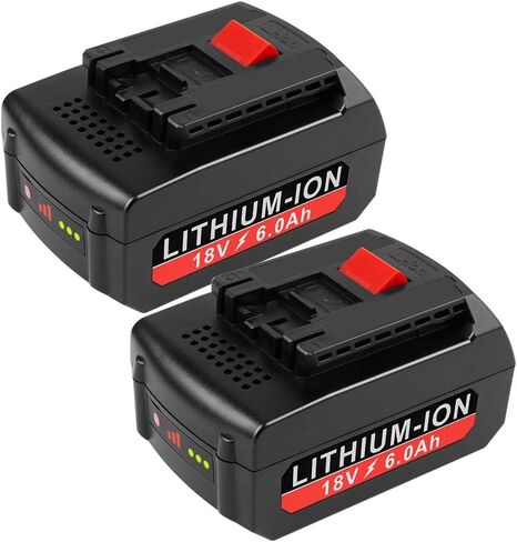 [1-Pack] 18V High-Output 6.0 Ah New Version Battery for Bosch 18-Volt Battery Lithium BAT609 BAT609G BAT610G BAT611 BAT612 BAT618 BAT618G BAT619 BAT619G BAT620 BAT622 in Saudi Arabia