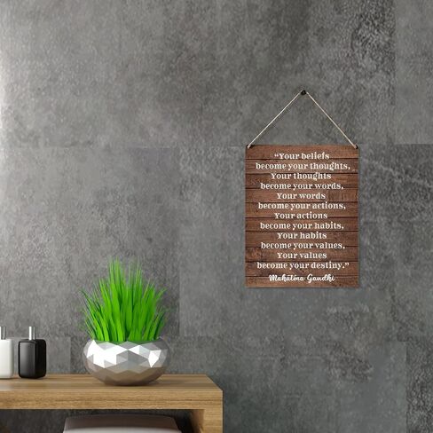 Inspirational Gift Signs Just Like a Lotus We Too Have the Ability to Rise Wooden Hanging Sign Rustic Wall Art Home Decoration 10 x 8 Inches in Kuwait