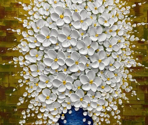 لوحة قماشية مرسومة يدويًا 100% من فن إلهام فن فن الرسم الزيتي لتزيين الحائط 60.96 × 121.92 سم متعدد VR027-B in Kuwait