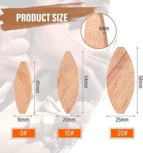 Beechwood Joiner Biscuits Number 0, 10, 20 Wood Joining Biscuits Woodworking Biscuits Assorted Beech Wood Chips for Crafting Woodworking (300) in Saudi Arabia