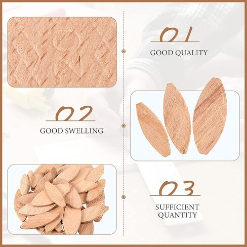 Beechwood Joiner Biscuits Number 0, 10, 20 Wood Joining Biscuits Woodworking Biscuits Assorted Beech Wood Chips for Crafting Woodworking (300) in Saudi Arabia