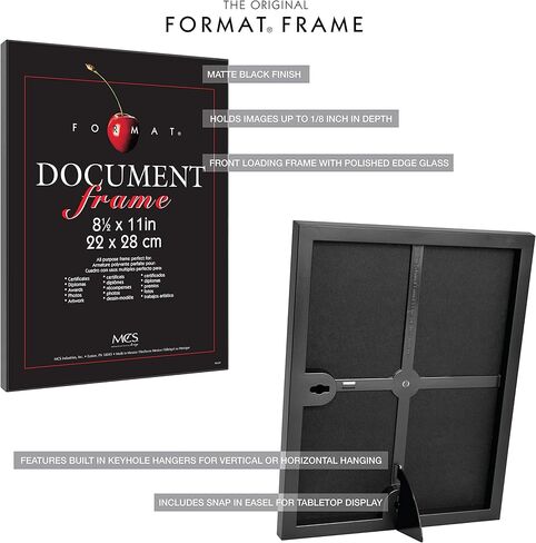 MCS Format Picture Frames, Gallery Wall Frames, Black, 8 x 12, 6-Pack in Kuwait