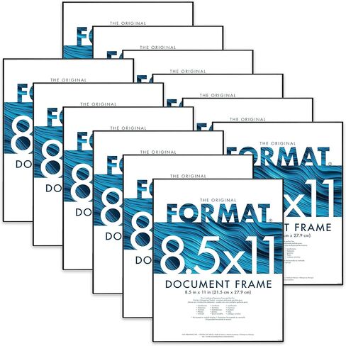 MCS Format Picture Frames, Gallery Wall Frames, Black, 8 x 12, 6-Pack in Kuwait