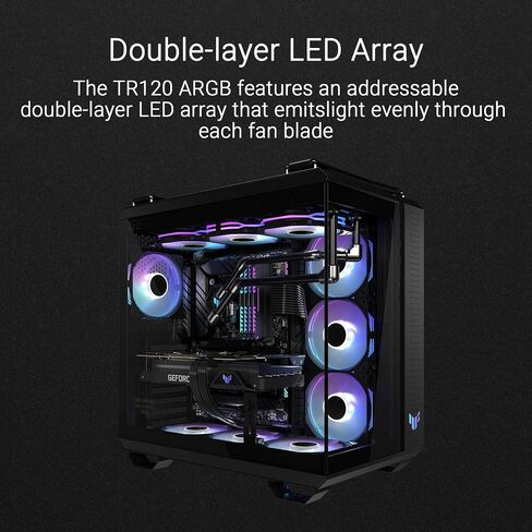 ASUS ROG Strix XF120 Whisper-Quiet, 4-pin PWM Fan for PC Cases, Radiators or CPU Cooling (120mm, up to 400,000 Hours lifespan, Magnetic-Levitation, 1800RPM, 5 Years Warranty) in Kuwait