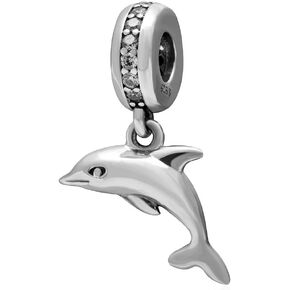 Dolphin Charm 925 Sterling Silver Animal Beads fit for Fashion Pandora Charms Bracelets