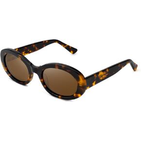 Mose Romano Retro Oval Sunglasses for Women Men Polarized Handmade Acetate Women's Sunglasses Trendy
