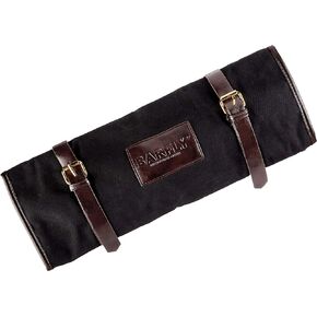 Barfly Mixology Roll Black with brown leather accents