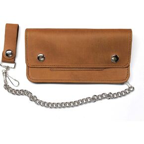 8 inch Trucker Wallet - Pull Up Leather - USA MADE