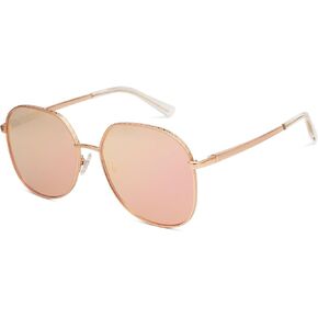 SOJOS Trendy Oversized Hexagonal Sunglasses for Women Men Stylish UV400 Sunnies with Spring Hinges SJ1210