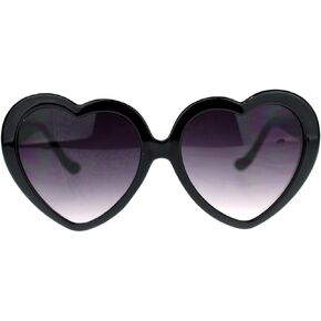 Womens Mirrored Rusta Mirror Lens Plastic Frame Heart Shape Sunglasses
