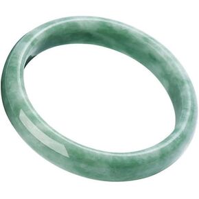 DATOA Green Jade Bangle Bracelet for Women Natural Stone Good Luck Fortune Jade Bracelets Jewelry