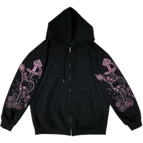 Gothic Hoodie Vintage Print Dark Hoodie Harajuku Hoodie Sweatshirt Street Trend Fashion Casual Hip Hop