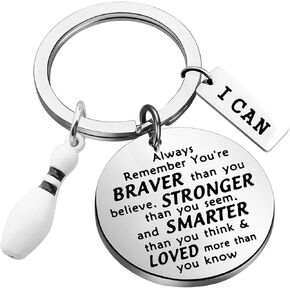 BNQL Bowling Keychain Gifts Bowling Lover Gifts Bowling Ball Keychain Bowling Coach Gifts