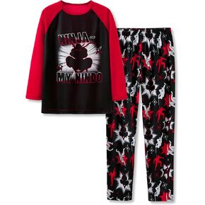 Beezizac Pajamas for Boys Game/Ninja/Dinosaur Long Sleeve & Pants PJ Size 6-18 in Kuwait