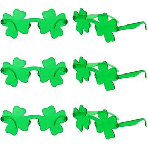 6 قطع من نظارات YAXINRUI الشمسية شامروك نظارات يوم القديس باتريك، نظارات البرسيم الأخضر يوم القديس باتريك نظارات شمسية يوم القديس باتريك إكسسوارات الزي للنساء والرجال هدايا عيد القديس باتريك in Kuwait