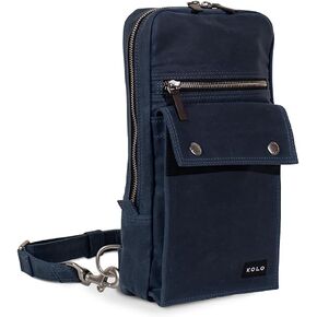 Kolo Keeley Shoulder Sling Bag, Cross-Body Shoulder Strap, Organic Waxed Cotton Canvas