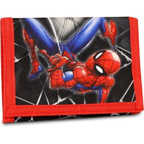 Spiderman Marvel Wallet for Boys and Girls Trifold Card Holder Wallets with Zipper, Perfect for Teens and Kids Wallet.