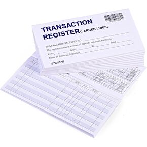 12PCS Larger Lines Check registers for Personal Checkbook in Kuwait