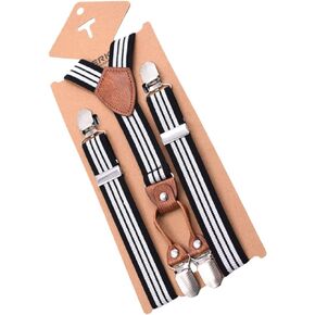 Kids Boys Suspenders,Y Back Adjustable 4 Strong Clips Suspender Kids Suspender for Boys Girls Children Kids