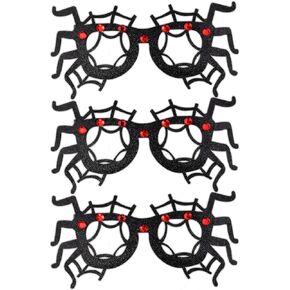 Needzo Spider Party Glasses, Halloween Costume Essentials, Photo Booth Props and Favors