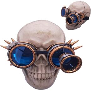 3D Steampunk Goggles Glasses,VintageCyberpunk Sunglasses for Retro Gothic Halloween Party Cosplay Costume Accessories in Saudi Arabia