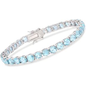 Ross-Simons 19.20 ct. t.w. Sky Blue Topaz Tennis Bracelet in Sterling Silver. 7 inches