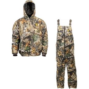 HOT SHOT Youth Insulated Camo Hunting Jacket and Bib, Large
