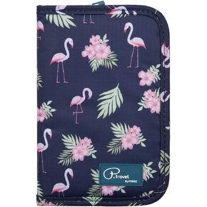 VanFn Travel Passport Wallet, Passport Holder For Family, P.Travel Series (Flamingo)