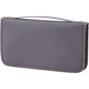MUJI - Gray Polyester Passport Case with Pocket