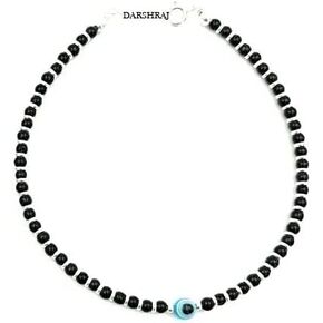 DARSHRAJ 925 Sterling Silver Sky Blue Evil Eye Nazariya Anklet - Ward Off Evil in Style For Girls
