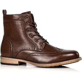 MC309 Men's Lace Up Wing Tip Dress Casual Fashion Oxford Boot