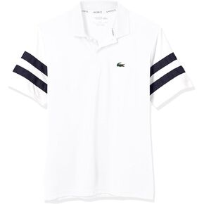 Lacoste Boys' Short Color Blocked Sleeve Polo Shirt