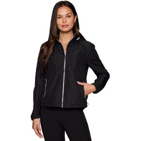 Avalanche Lightweight Zip Up Rain Jacket for Women with Convertible Hood, Zipper Pockets for Hiking, Running, Casual Wear