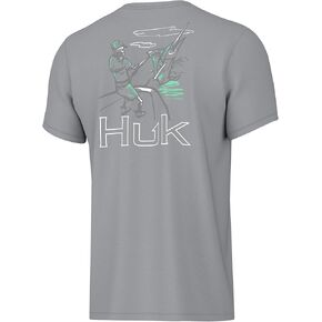 HUK Boys' Short Sleeve Performance Tee, Kids Fishing T-Shirt