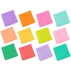 HexaFun 100% Pure Organic Cotton Unisex Handkerchief, Large Size Multi-color (Unbasics 2 + 3 + 4 + 5) in Kuwait