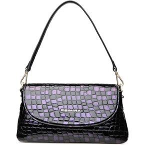 Women's Genuine Leather Handbags,Cowhide Leopard Print Crossbody Shoulder Bags,Crossbody Bags,Adjustable Strap