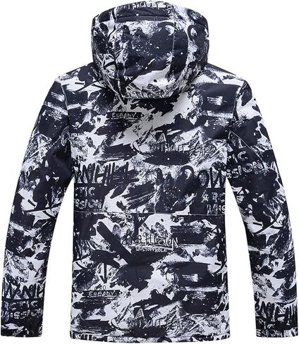 طقم جاكيت وسروال بدلة تزلج للرجال من HOUZONIY معزول مقاوم للماء، بدلة ثلج مبطنة للتزلج والتزلج على الجليد والمشي لمسافات طويلة والتسلق in Kuwait