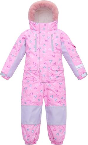 Yueta Baby Snowsuit One Piece Kids Snow Pants Overalls Ski Suit Jackets Jumpsuits Waterproof in Saudi Arabia