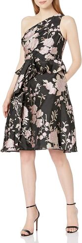 Adrianna Papell Women's One Shoulder Jacquard Dress in Saudi Arabia