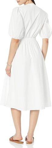 The Drop Women's Prisha Cutout Poplin Midi Dress in Saudi Arabia